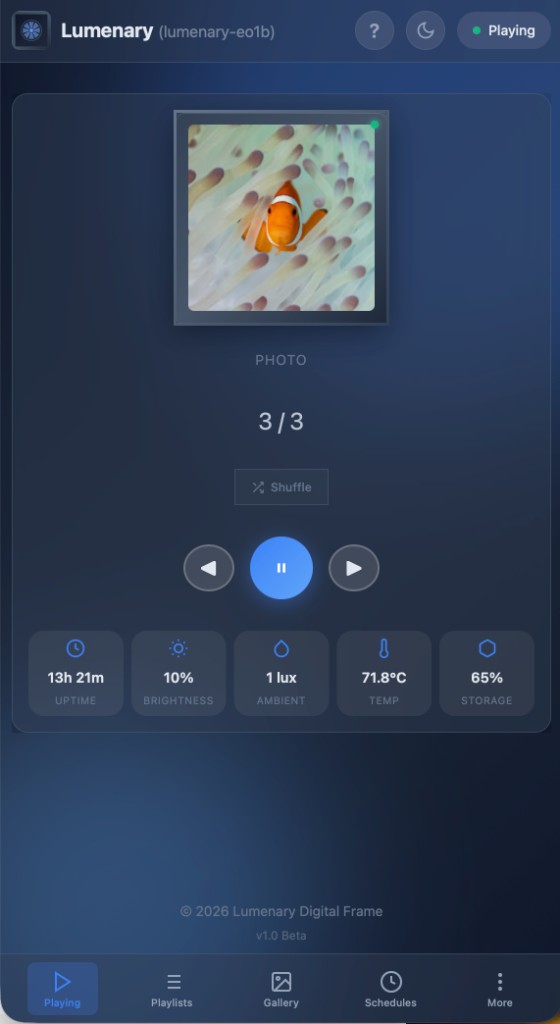 Lumenary Now Playing