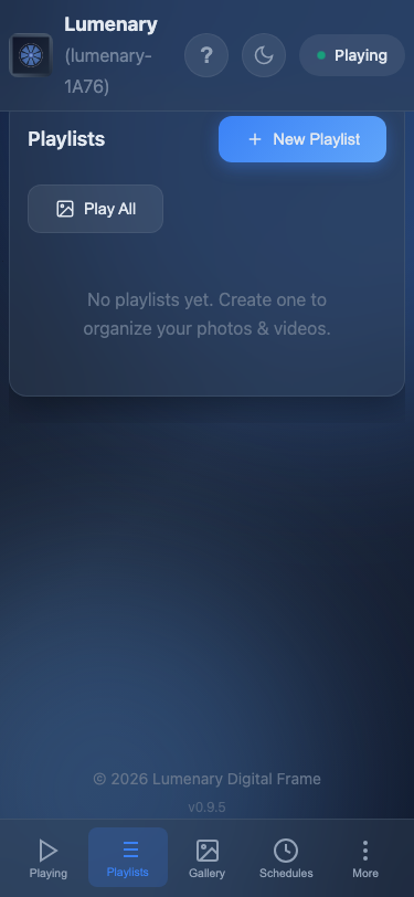 Playlists management